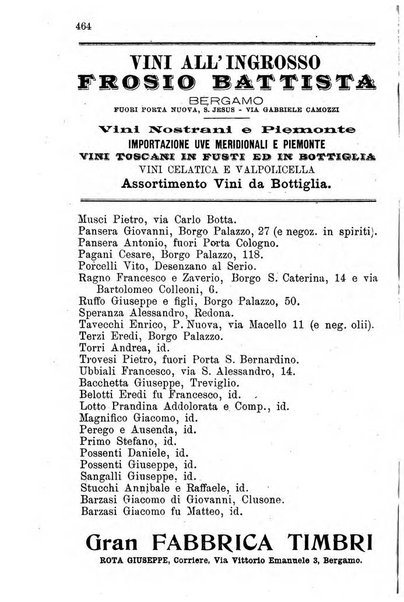 Diario guida della citta e provincia di Bergamo