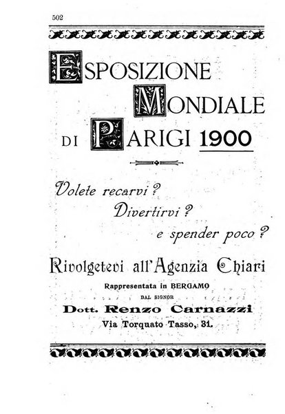 Diario guida della citta e provincia di Bergamo