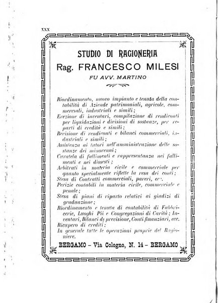 Diario guida della citta e provincia di Bergamo