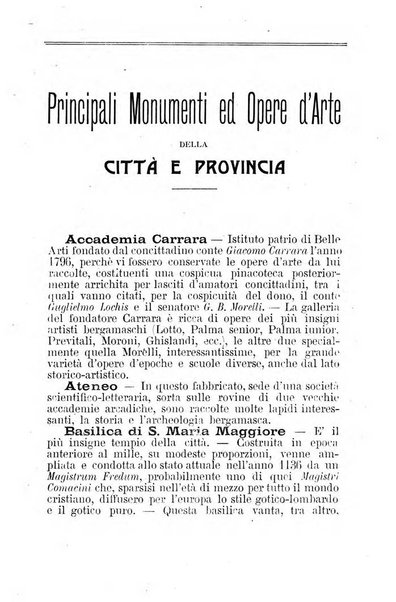 Diario guida della citta e provincia di Bergamo