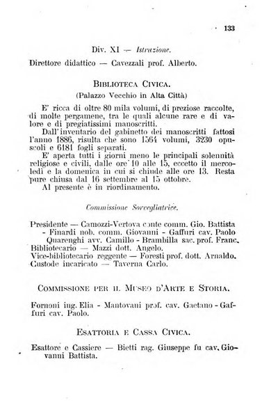 Diario guida della citta e provincia di Bergamo