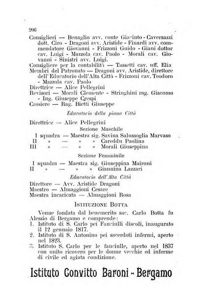 Diario guida della citta e provincia di Bergamo