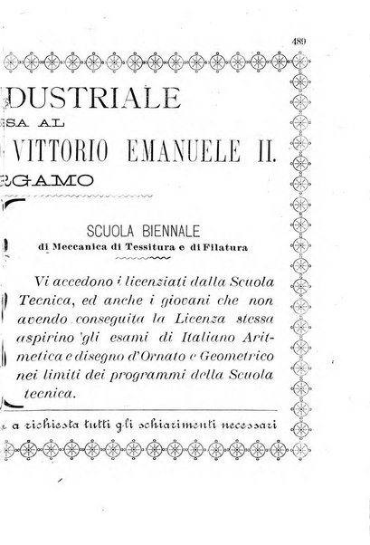 Diario guida della citta e provincia di Bergamo