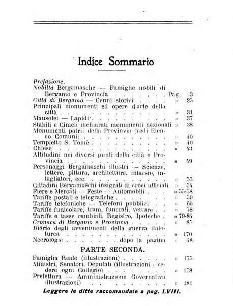 Diario guida della citta e provincia di Bergamo