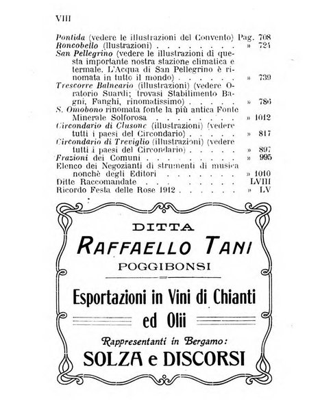 Diario guida della citta e provincia di Bergamo