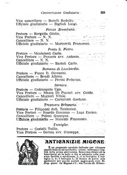 Diario guida della citta e provincia di Bergamo