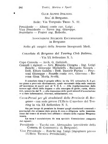 Diario guida della citta e provincia di Bergamo