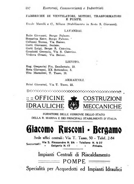 Diario guida della citta e provincia di Bergamo