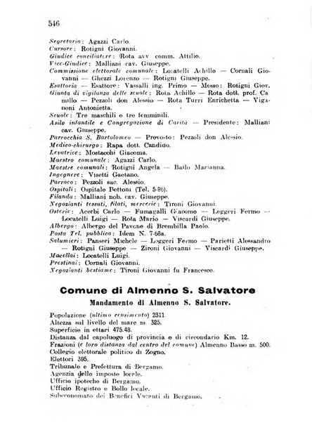 Diario guida della citta e provincia di Bergamo