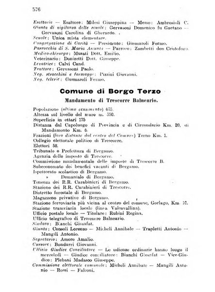 Diario guida della citta e provincia di Bergamo