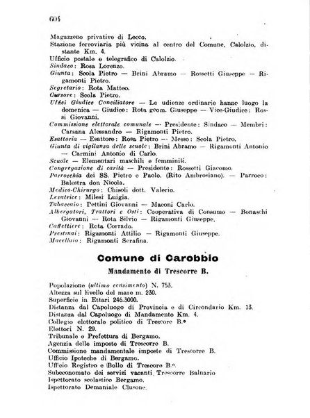 Diario guida della citta e provincia di Bergamo