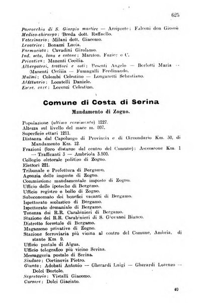 Diario guida della citta e provincia di Bergamo