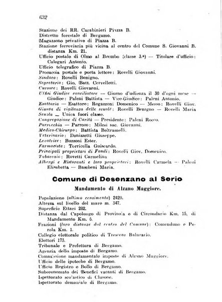 Diario guida della citta e provincia di Bergamo