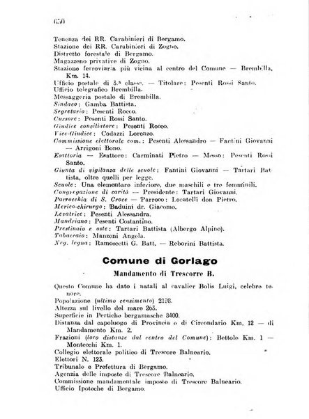 Diario guida della citta e provincia di Bergamo