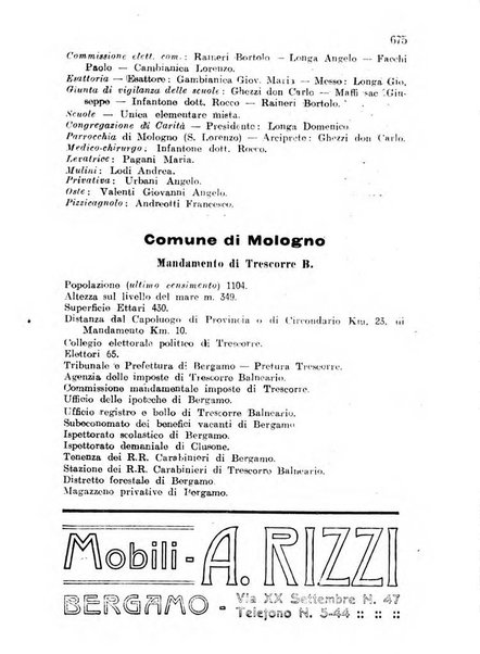 Diario guida della citta e provincia di Bergamo