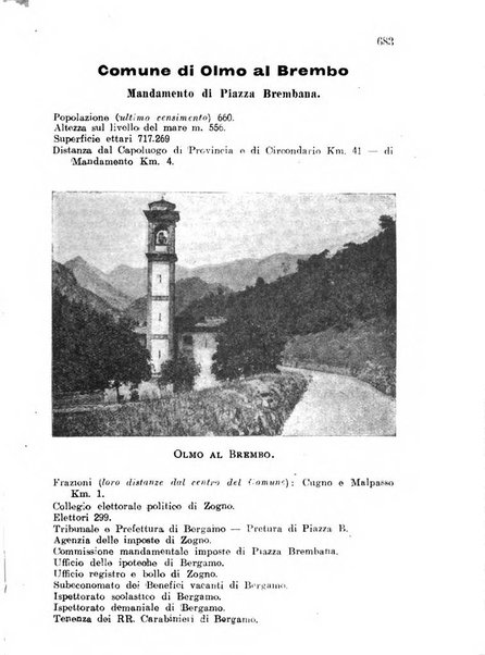 Diario guida della citta e provincia di Bergamo