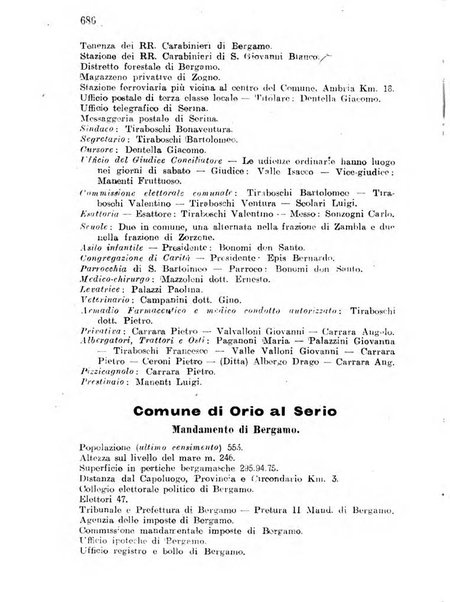 Diario guida della citta e provincia di Bergamo