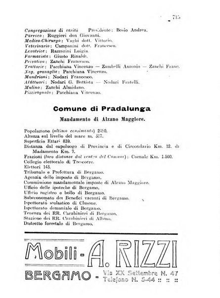 Diario guida della citta e provincia di Bergamo