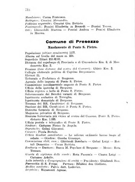 Diario guida della citta e provincia di Bergamo