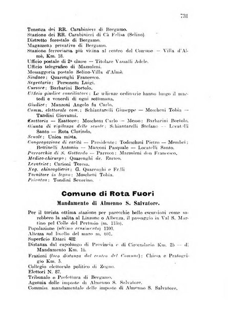 Diario guida della citta e provincia di Bergamo