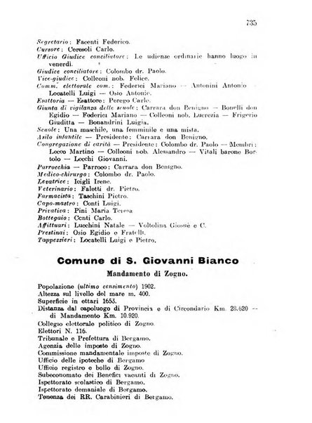 Diario guida della citta e provincia di Bergamo