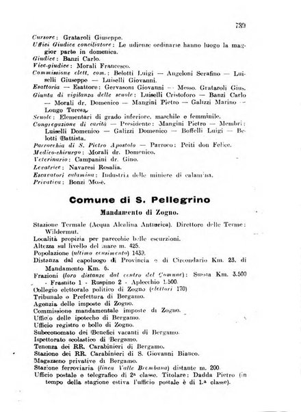 Diario guida della citta e provincia di Bergamo