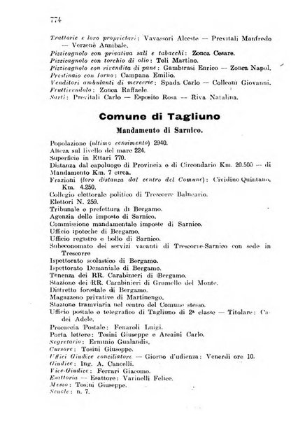 Diario guida della citta e provincia di Bergamo