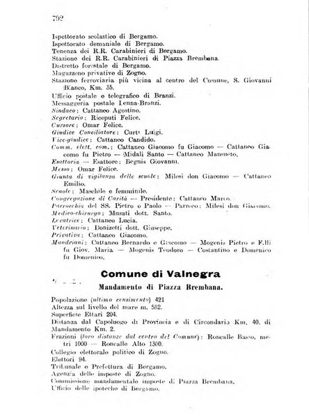 Diario guida della citta e provincia di Bergamo