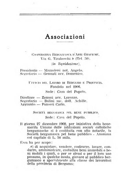 Diario guida della citta e provincia di Bergamo