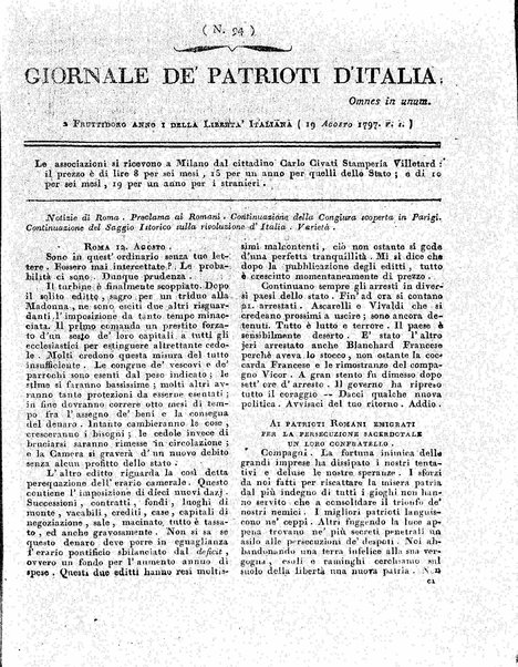 Giornale de' patrioti d'Italia