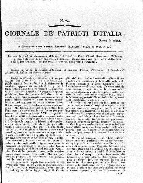 Giornale de' patrioti d'Italia