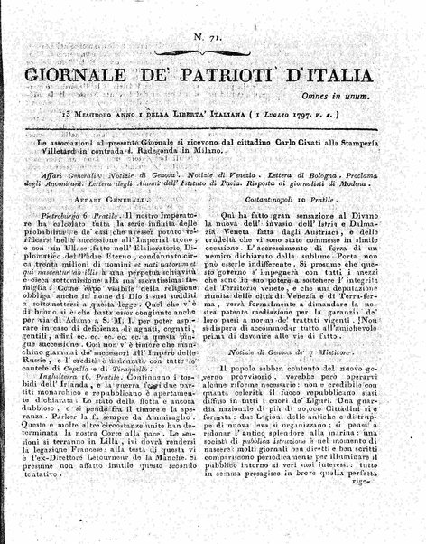 Giornale de' patrioti d'Italia