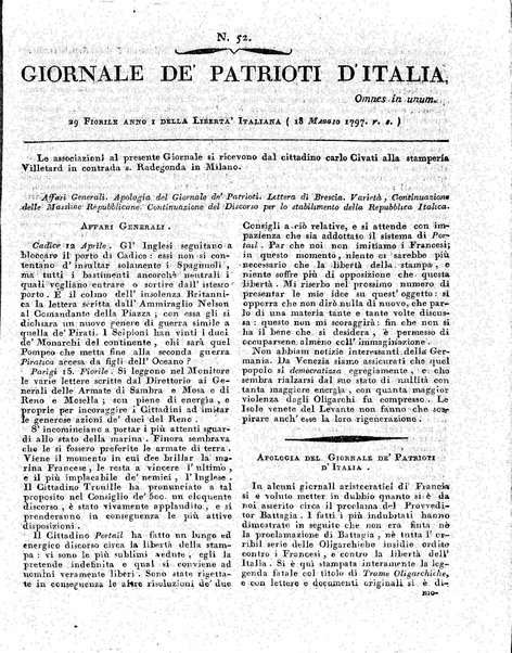 Giornale de' patrioti d'Italia