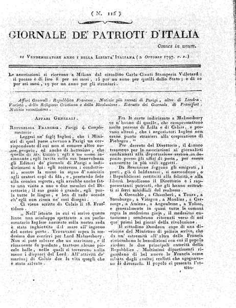 Giornale de' patrioti d'Italia