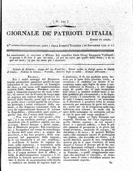 Giornale de' patrioti d'Italia