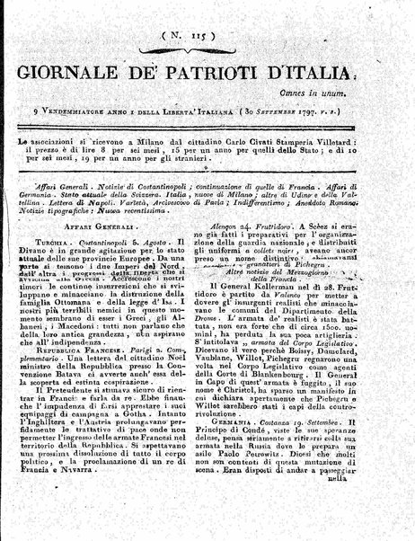 Giornale de' patrioti d'Italia