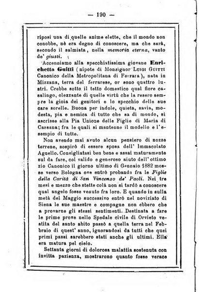 L'angelo delle vergini periodico mensile modenese