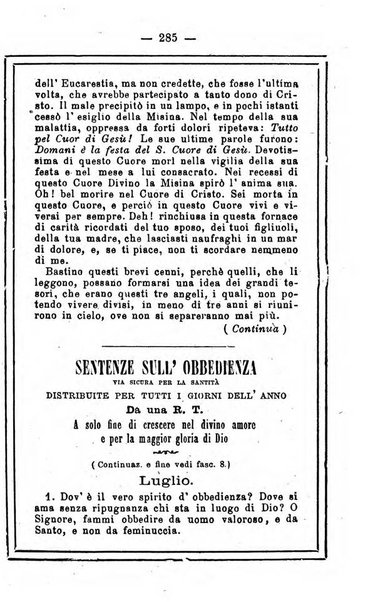 L'angelo delle vergini periodico mensile modenese