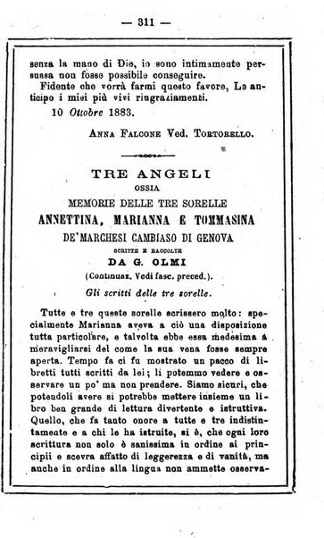 L'angelo delle vergini periodico mensile modenese