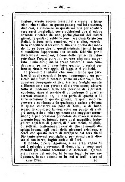 L'angelo delle vergini periodico mensile modenese