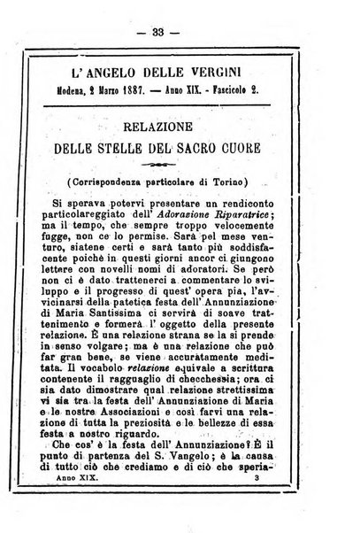 L'angelo delle vergini periodico mensile modenese