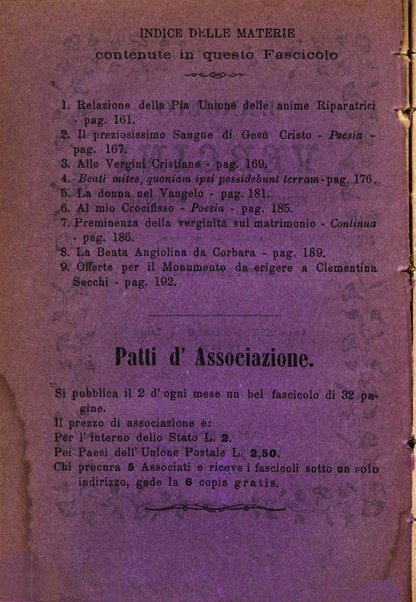 L'angelo delle vergini periodico mensile modenese