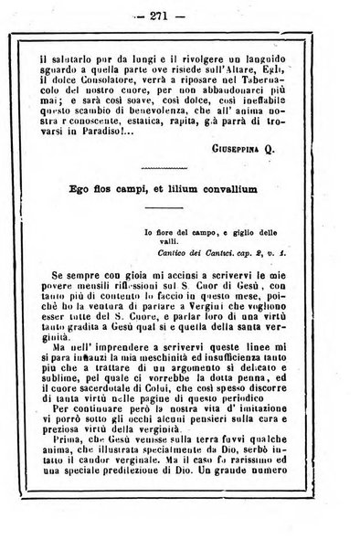 L'angelo delle vergini periodico mensile modenese