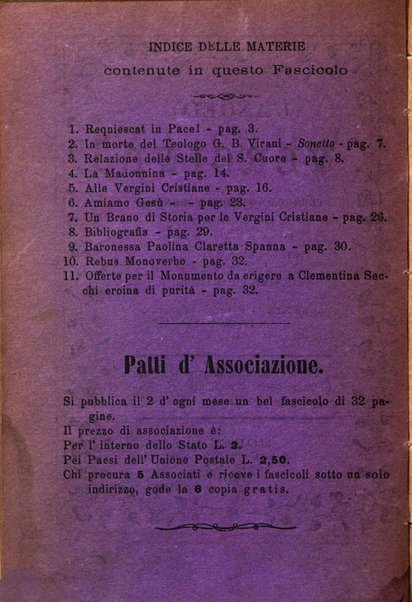 L'angelo delle vergini periodico mensile modenese