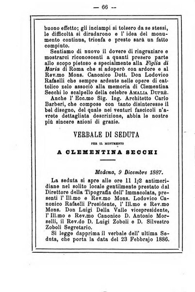 L'angelo delle vergini periodico mensile modenese