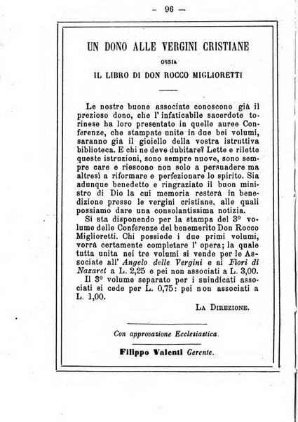 L'angelo delle vergini periodico mensile modenese