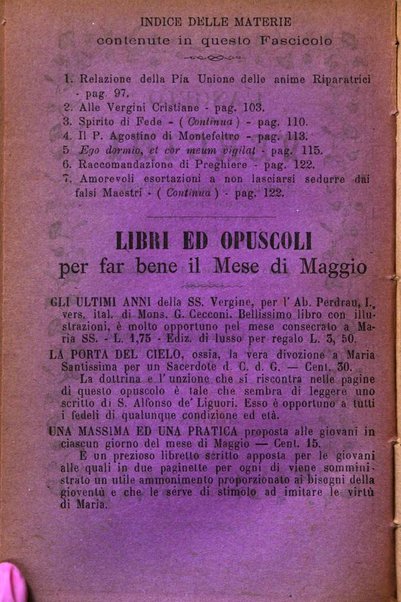 L'angelo delle vergini periodico mensile modenese