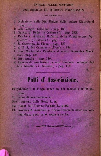 L'angelo delle vergini periodico mensile modenese