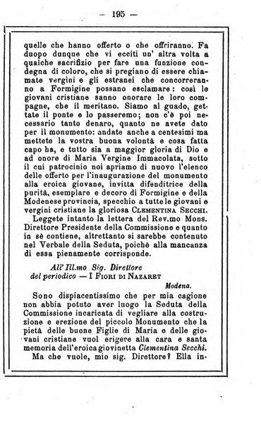 L'angelo delle vergini periodico mensile modenese