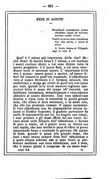 L'angelo delle vergini periodico mensile modenese